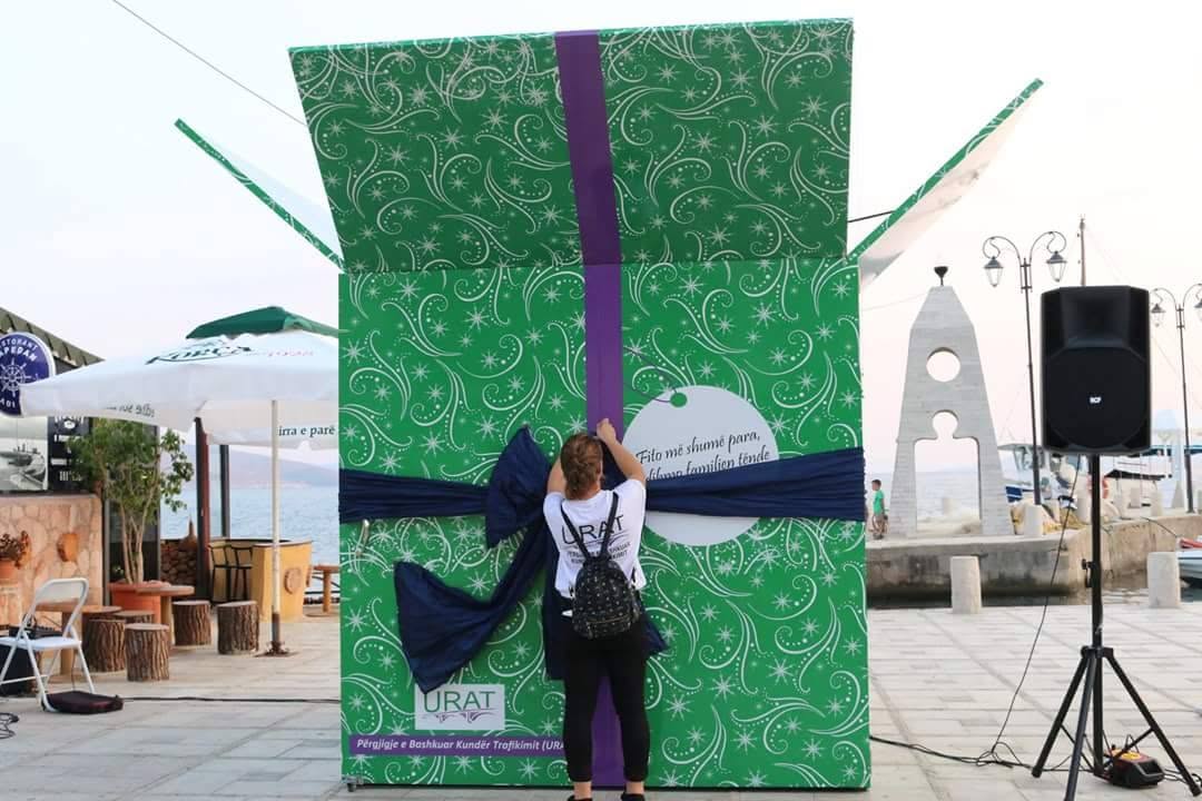 UN Gift Box Anti-Human Trafficking Campaign in Saranda